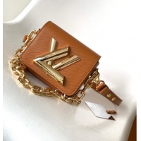 Top Quality Louis Vuitton Twist Lock XL M22297 Gold Miel Brown