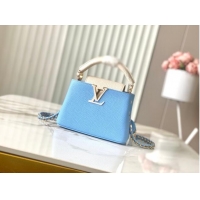 Top Quality Louis Vuitton Capucines Mini M22375 Provence Blue