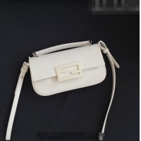 Best Price Fendi Baguette Bag Phone in Calf Leather 37390 White 2023