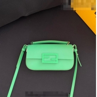 Buy Fashionable Fendi Baguette Bag Phone in Calf Leather 37390 Green 2023