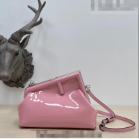 Buy Inexpensive Fendi First Small Bag in Patent Leather 2217 Light Pink 2023