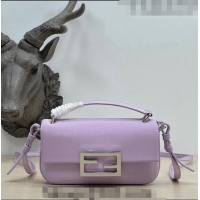 Buy Fashionable Fendi Baguette Bag Phone in Satin 9031 Light Purple 2023