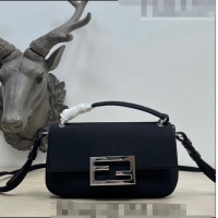 Best Quality Fendi Baguette Bag Phone in Satin 9031 Black 2023