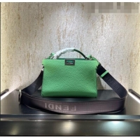 Buy Best Price Fendi Peekaboo ISeeU XCross Bag in Grained Leather F3126 Light Green 2023