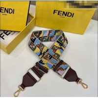 Good Product Fendi Vertical Strap You Shoulder Strap with FF embroidery 911 Multicolor 2023