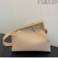 Good Quality Fendi First Medium Leather Bag 128L Nude 2023