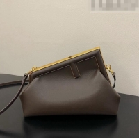 Market Sells Fendi First Small Leather Bag 128M Coffee Brown 2023