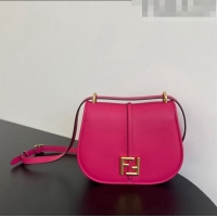 Wholesale Fendi C' mon Medium Satchel Bag in Smooth and Full-grain Leather F1035 Fuchsia Pink 2023