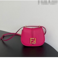 Pretty Style Fendi C' mon Small Satchel Bag in Smooth and Full-grain Leather F1036 Fuchsia Pink 2023