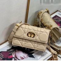 Well Crafted Dior Miss Caro Mini bag in Macrocannage Lambskin CD6096 Sand Beige 2023