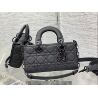 Cheapest Dior Small Lady D-Joy Bag in Cannage Lambskin CD7104 All Black 2023