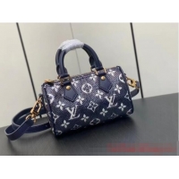 Buy Inexpensive Louis Vuitton Nano Speedy M82242 blue