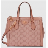 Low Cost Gucci OPHIDIA GG SMALL TOTE BAG 547551 Pink