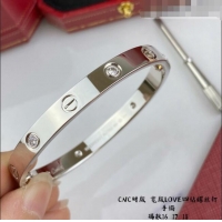 Good Product Cartier Love Bracelet with 4 Crystal C101801 Silver