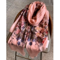 Low Price Gucci Cashmere Flora Print GG Scarf 110x200cm 0408 Pink 2023