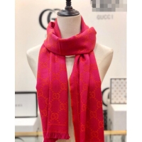 Trendy Design Gucci GG Wool Long Scarf 48x180cm 0803 Pink/Orange 2023