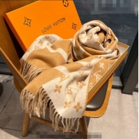 Low Cost Louis Vuitton Cashmere Long Scarf 45x210cm 0815 Brown/White 2023