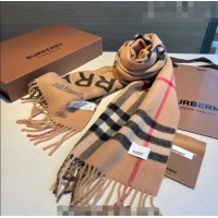 Top Grade Burberry Logo Reversible Long Scarf 30x168cm 0815 2023