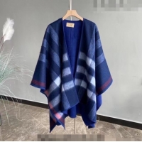 Luxurious Design Burberry Cashmere Cape140x140cm 0815 Blue 2023