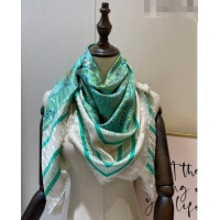 Promotional Dior Silk Sqaure Scarf 110x110cm D30909 Green