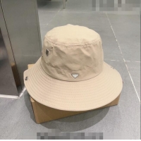 Good Product Prada Canvas Bucket Hat 0706 Beige 2023