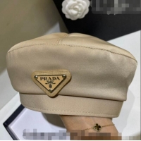 Buy Cheapest Prada Fabric Beret 0810 Beige 2023