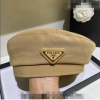 Classic Discount Prada Fabric Beret 0810 Khaki 2023