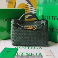 Top Quality Bottega Veneta Small Andiamo Top Handle Bag in Intrecciato Leather 743568 Raintree Green 2023