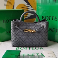 Promotional Bottega Veneta Small Andiamo Top Handle Bag in Intrecciato Leather 743568 Slate Grey 2023