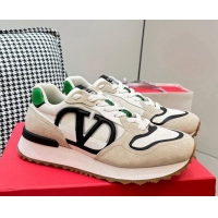 Luxurious Valentino Vlogo Pace Low-top Sneakers Beige/White 626002