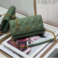 Well Crafted Dior Caro Chain Belt Bag D08241 Green 2023