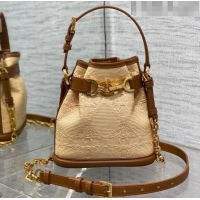 Promotional Dior Small C'EST Bucket Bag in Beige Cannage Raffia Straw M2272UB 2023