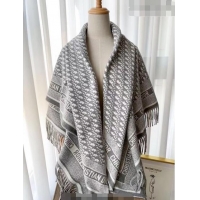 Buy Inexpensive Dior Oblique Shawl Scarf 140cm 1207 Grey 2022