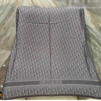 Grade Design Dior Oblique Square Shawl 140cm 0104 Grey 2023