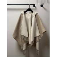 New Design Fendi Cashmere Wool Cape 140x160cm FE08231 Beige 2023