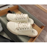 Purchase Balenciaga Paris Sneaker Mules in Destroyed Canvas White 0524034