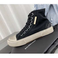 Most Popular Balenciaga Paris High-top Sneakers in Destroyed Canvas Black 0524042