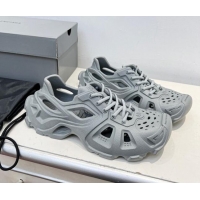 Most Popular Balenciaga HD Lace-Up Trainers Sneakers in Rubber Grey BL08211