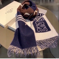 Pretty Style Loewe Cashmere Long Scarf 20x230cm 1011 Blue 2022