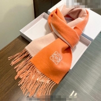 New Style Loewe Cashmere Long Scarf 32x180cm 1207 Orange 2022