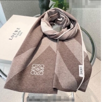 New Design Loewe Cashmere Knit Scarf 32x180cm 0104 Beige 2022