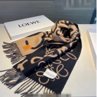 Popular Style Loewe Wool Cashmere Scarf 30x180cm Camel L5061 Brown/Black 2023