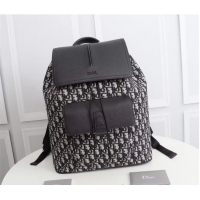 Grade Design DIOR BACKPACK Beige and Black Dior Oblique Jacquard and Black Grained Calfskin CM1062A