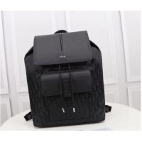 Low Cost DIOR BACKPACK Calfskin CM1062B Black