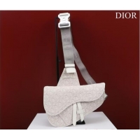 Buy Inexpensive Dior Essentials SADDLE BAG Oblique Jacquard 1ADPO093 White