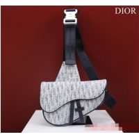 Low Price Dior Essentials SADDLE BAG Oblique Jacquard 1ADPO093 light blue