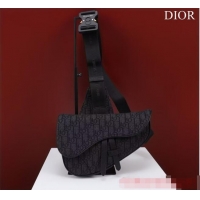 Low Price Dior Essentials SADDLE BAG Oblique Jacquard 1ADPO093 black