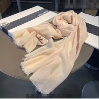 Big Discount Chanel Cashmere Scarf 105x180cm CH082202 Nude 2023