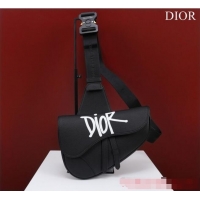 Trendy Design Dior Essentials SADDLE BAG Grained Calfskin 1ADPO093B black&white