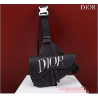 Famous Brand Dior Essentials SADDLE BAG Grained Calfskin 1ADPO093c black